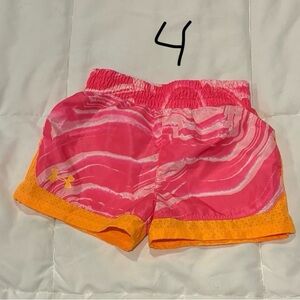 Little girl under armor, athletic shorts